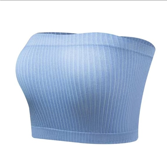 NWOT - Women’s 8pcs Ribbed Stretch Strapless Bandeau Bras (Multi Colored) - Picture 7 of 11